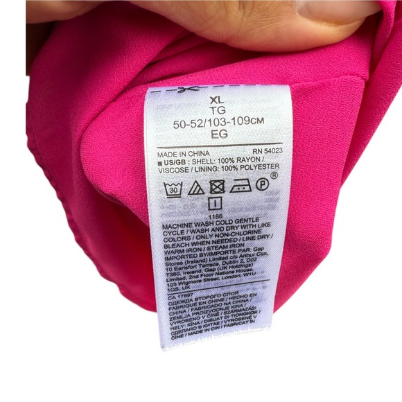 NWT Banana Republic Pink Sleeveless Dress Sz XL - Picture 4 of 5